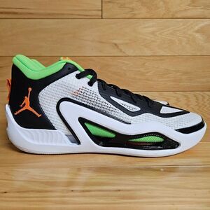 Nike Jordan Tatum 1 Home Team White Orange Black Basketball Shoe DZ3324-108